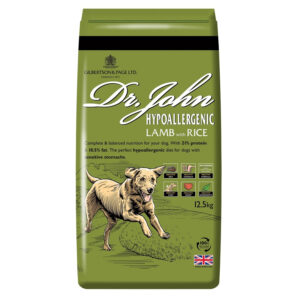 Dr. John Hypoallergenic Lamb & Rice 12,5kg - hypoalergénne kompletné krmivo pre citlivé psy